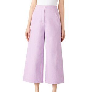 tibi demi cropped jeans lavender